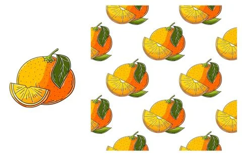 Seamless pattern for kitchen, restaurant or shop. Set in hand draw style Stock Illustration