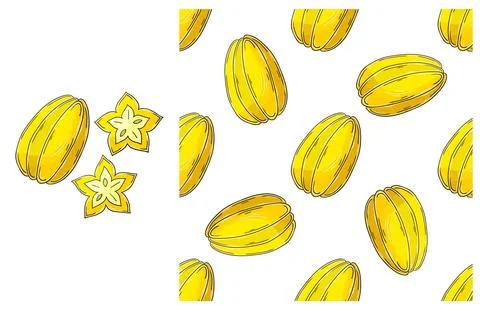 Seamless pattern for kitchen, restaurant or shop. Set in hand draw style Stock Illustration