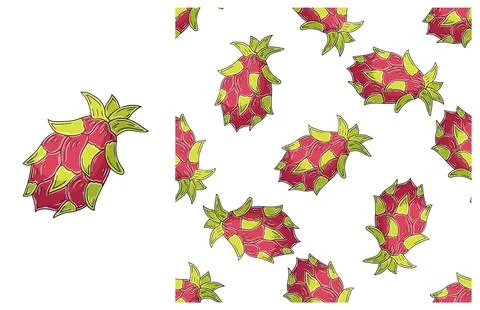 Seamless pattern for kitchen, restaurant or shop. Set in hand draw style 스톡 일러스트