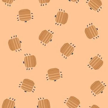 Seamless pattern kitchen steamer pot cartoon vector 스톡 일러스트