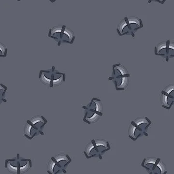Seamless pattern kitchen stove burner cartoon vector 스톡 일러스트