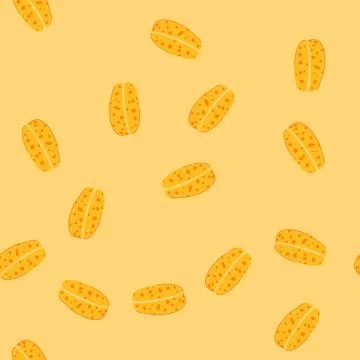 Seamless pattern kitchen yellow sponge cartoon vector 库存插图