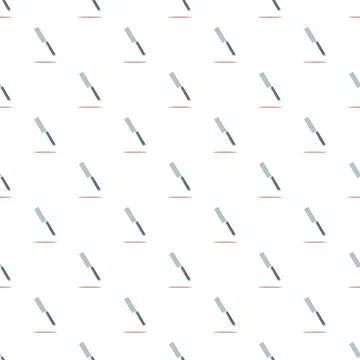 Seamless pattern with knifes and chef tools Stock Illustration