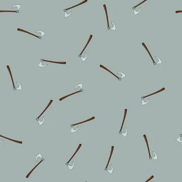 Seamless pattern knight medieval weapon cartoon vector Stock Illustration