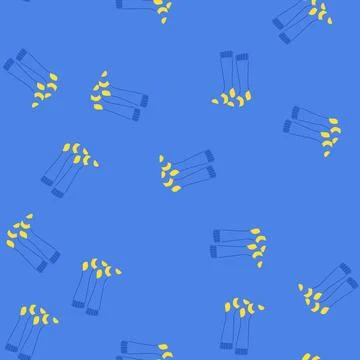 Seamless pattern knit socks soccer cartoon vector Stock Illustration