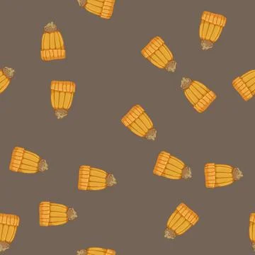 Seamless pattern knit winter hat kid cartoon vector Illustrazione stock