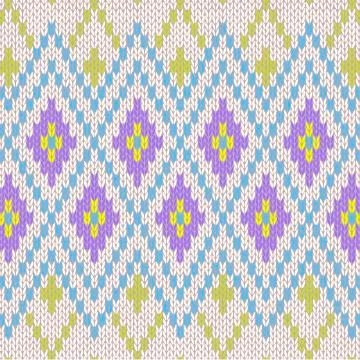 Seamless pattern. knit woolen trendy ornament texture. fabric color tracery b Stock Illustration