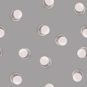 Seamless pattern knob door handle cartoon vector Stock Illustration