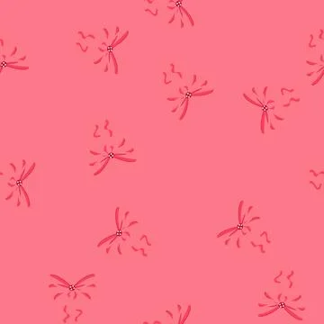 Seamless pattern knot bright bow cartoon vector Stock Illustration