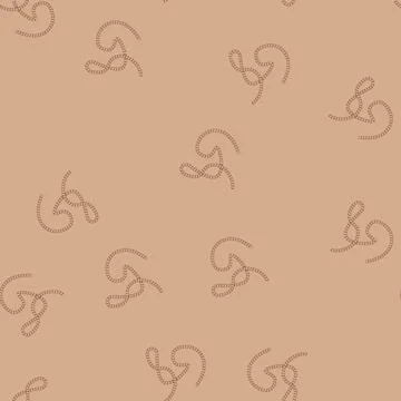 Seamless pattern knot rope cartoon vector Stockillustratie