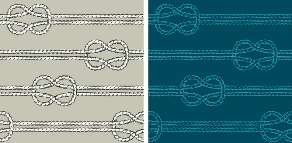 Seamless pattern, knots Иллюстрация