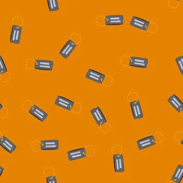 Seamless pattern label luggage tag cartoon vector Stock Illustration