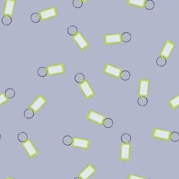 Seamless pattern label luggage tag cartoon vector Stock Illustration