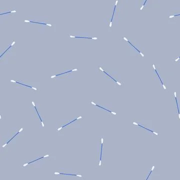 Seamless pattern laboratory sterile swab cartoon vector Stockillustratie