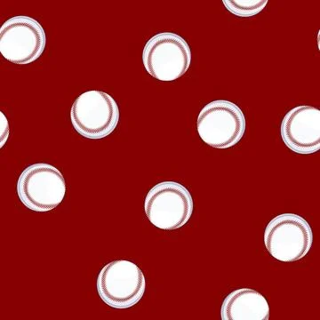 Seamless pattern laces baseball ball cartoon vector 스톡 일러스트