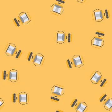 Seamless pattern lantern camping lamp cartoon vector 스톡 일러스트