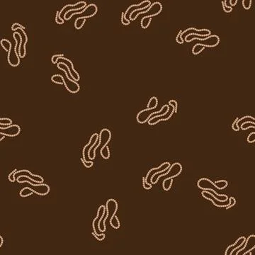 Seamless pattern lanyard rope cartoon vector Stock Illustration