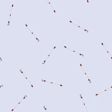 Seamless pattern large grabber tool cartoon vector Stock Illustration
