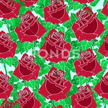 Rose Buds Red (Large)