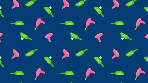 Seamless pattern with laser hair removal devices 2D animation Stock Footage 168525836