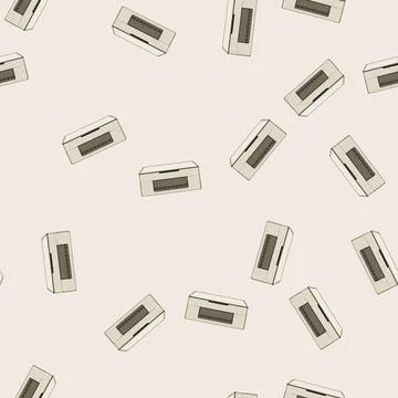 Seamless pattern laser photo printer cartoon vector 库存插图