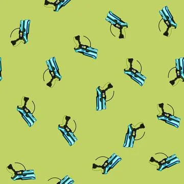 Seamless pattern Laser tag gun toy playing fun game Illustrazione stock