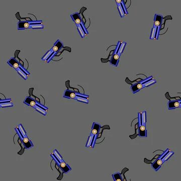 Seamless pattern Laser tag toy weapon for exciting game play Stock Illustration