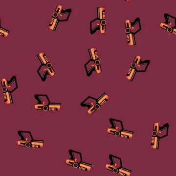 Seamless pattern Laser tag toy gun blaster gaming vector Illustrazione stock