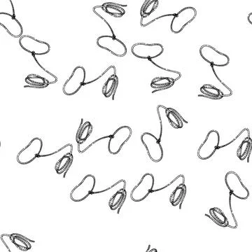 Seamless pattern Lasso rope forming loop and coiled illustration イラスト素材