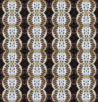 Seamless pattern with latte art coffee Stock Illustration