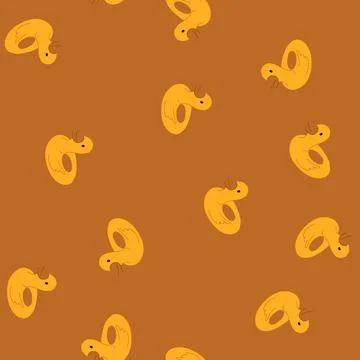 Seamless pattern laughter bath toy cartoon vector Illustrazione stock