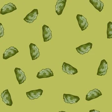 Seamless pattern lawn garden shrub cartoon vector イラスト素材