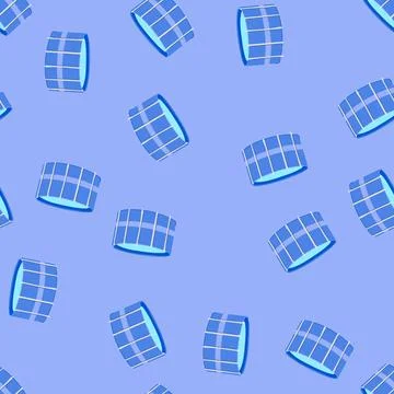Seamless pattern lawn inflatable swimming pool cartoon vector イラスト素材