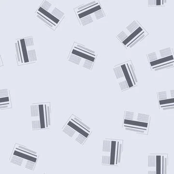 Seamless pattern layout financial newspaper cartoon vector Stock Illustration