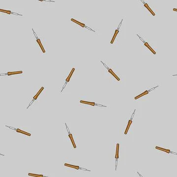 Seamless pattern lead soldering iron cartoon vector Stockillustratie
