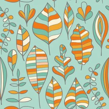 Seamless pattern with leaf, abstract leaf texture, endless background.seamles イラスト素材