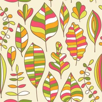 Seamless pattern with leaf, abstract leaf texture, endless background.seamles イラスト素材