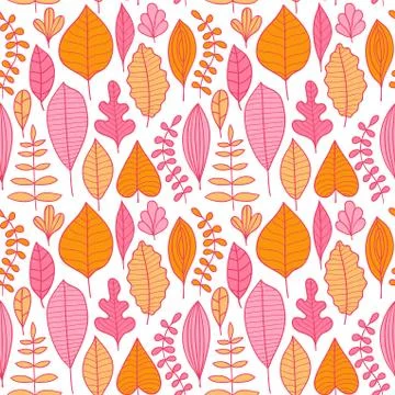 Seamless pattern with leaf, abstract leaf texture, endless background.seamles Stock Illustration