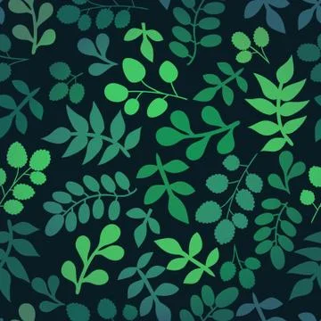 Seamless pattern with leaf, abstract leaf texture, endless background.seamles Stock Illustration