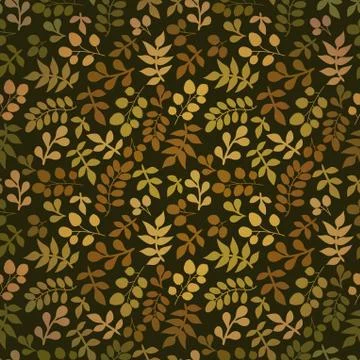Seamless pattern with leaf, abstract leaf texture, endless background.seamles Stock Illustration