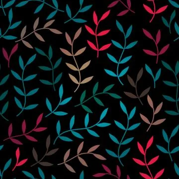 Seamless pattern with leaf, abstract leaf texture, endless background.seamles イラスト素材