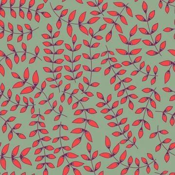 Seamless pattern with leaf, abstract leaf texture, endless background.seamles イラスト素材
