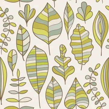 Seamless pattern with leaf, abstract leaf texture, endless background.seamles Stockillustratie