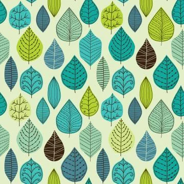 Seamless pattern with leaf, abstract leaf texture, endless background.seamles イラスト素材