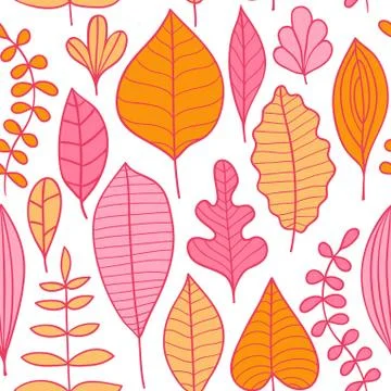 Seamless pattern with leaf, abstract leaf texture, endless background.seamles イラスト素材