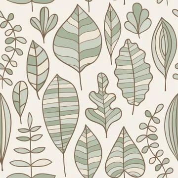 Seamless pattern with leaf, abstract leaf texture, endless background.seamles Stockillustratie
