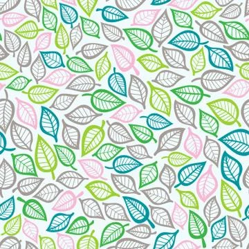 Seamless pattern with leaf, abstract leaf texture, endless background.seamles イラスト素材