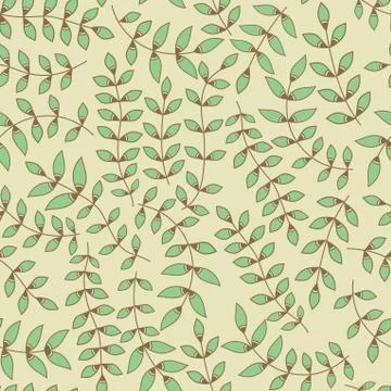 Seamless pattern with leaf, abstract leaf texture, endless background.seamles Stock Illustration