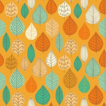 Seamless pattern with leaf, abstract leaf texture, endless background.seamles イラスト素材