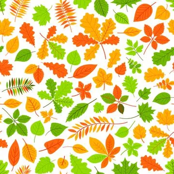 Seamless pattern with leaf, abstract leaf texture, endless background.Seamles Stock Illustration